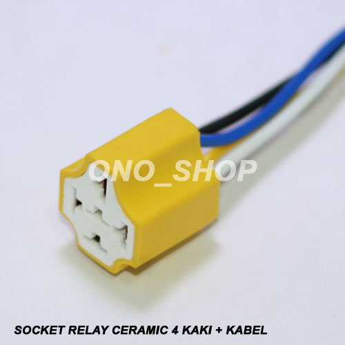 jual socket relay ceramic 4 kaki kabel ono shop jual socket relay ceramic 4 kaki kabel ono shop