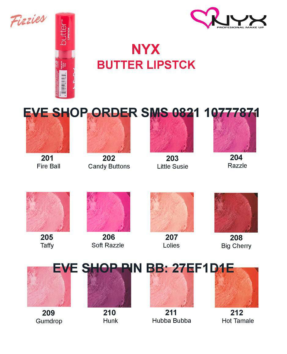 jual lipstik nyx butter original shop kosmetik jual lipstik nyx butter original shop kosmetik