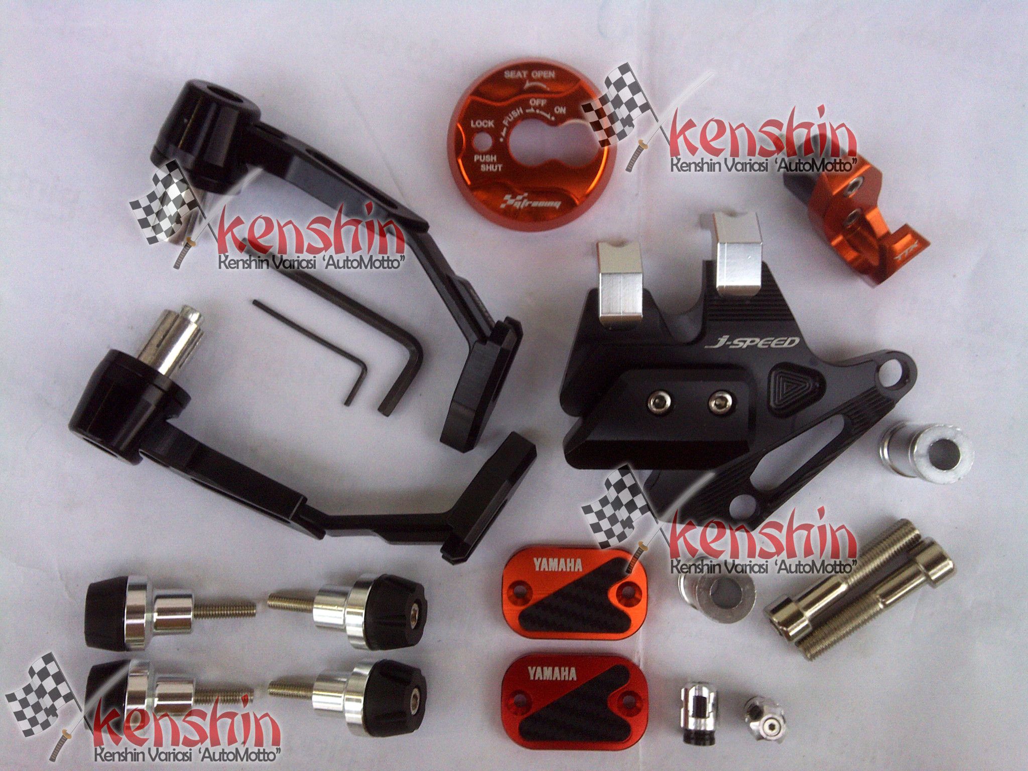 Harga Jual PAKET 1 Aksesoris Yamaha NMax N Max ORANGE HITAM