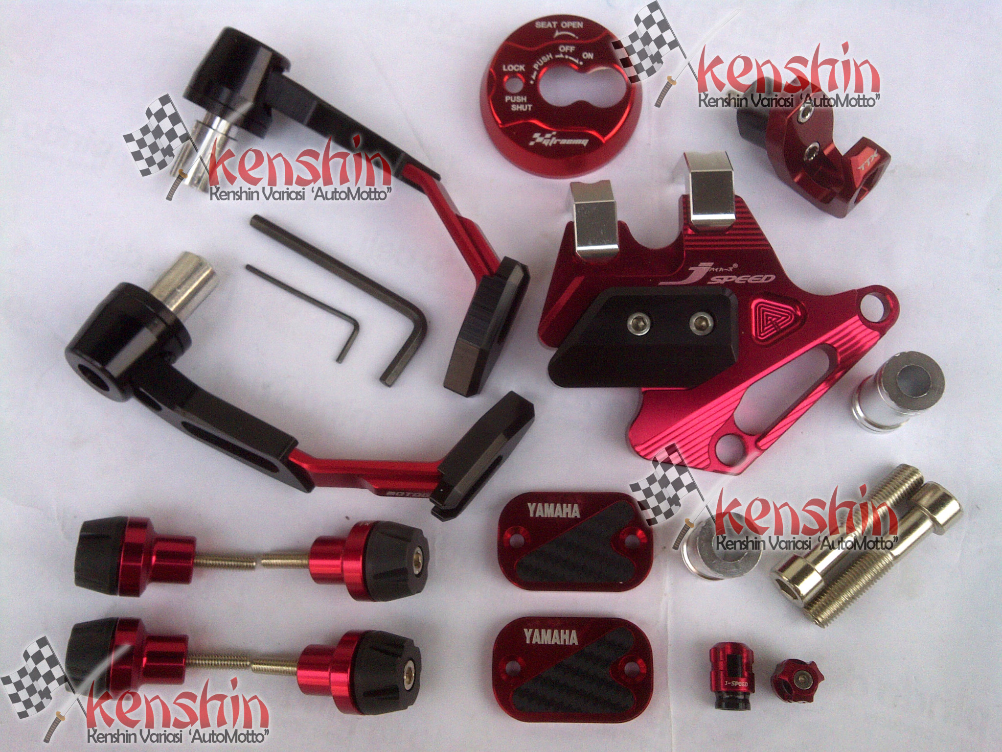 Harga Jual Paket 1 Aksesoris Yamaha Nmax N Max Merah