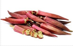 jual benih bibit biji sayur okra merah qu jual benih bibit biji sayur okra merah qu