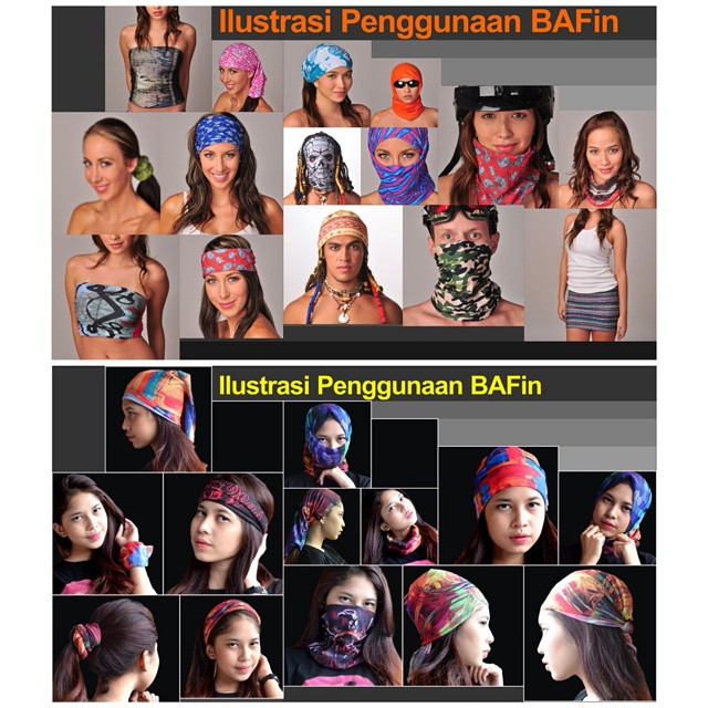 BAFin Motif Skull Tengkorak (Buff Masker Baff Bandana Multifungsi) .