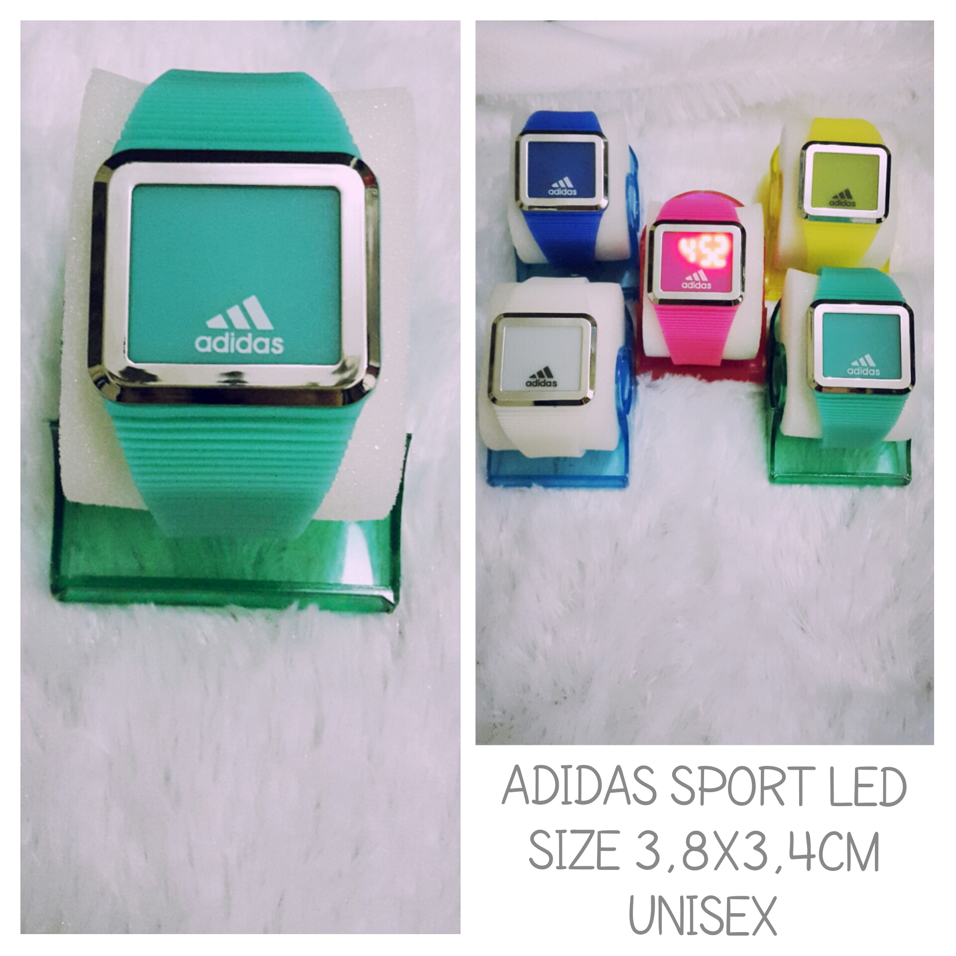 jual jam tangan adidas sport led hijau tosca jual jam tangan adidas sport led hijau tosca