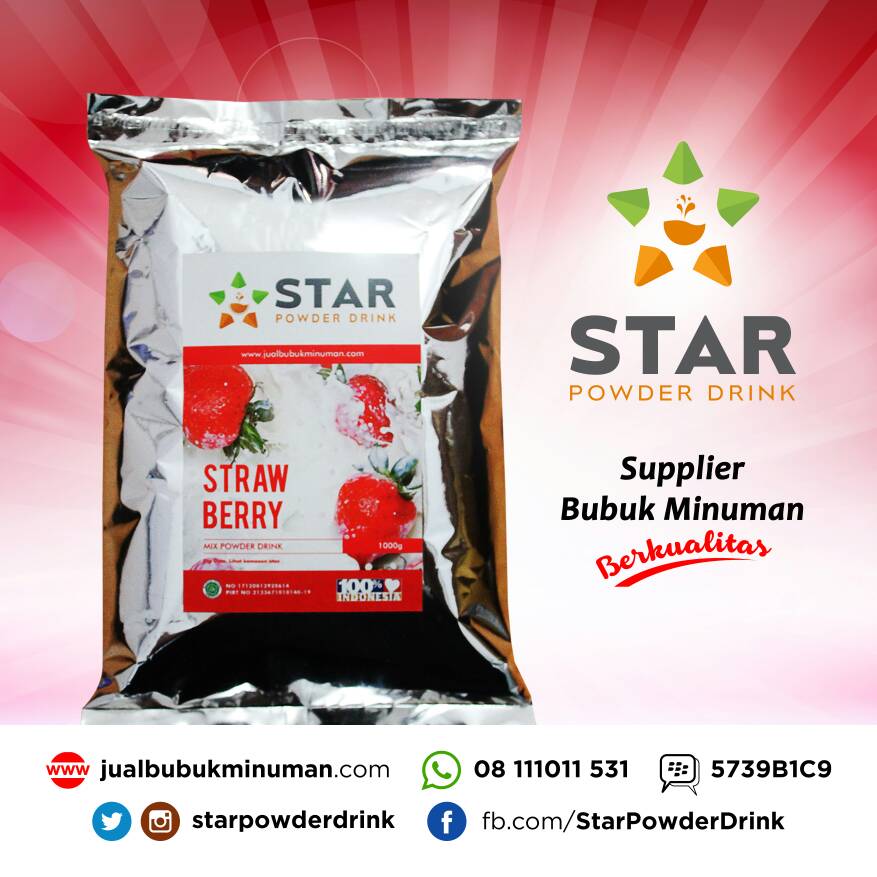 jual jual bubuk minuman strawberry mix powder drink jual jual bubuk minuman strawberry mix powder drink