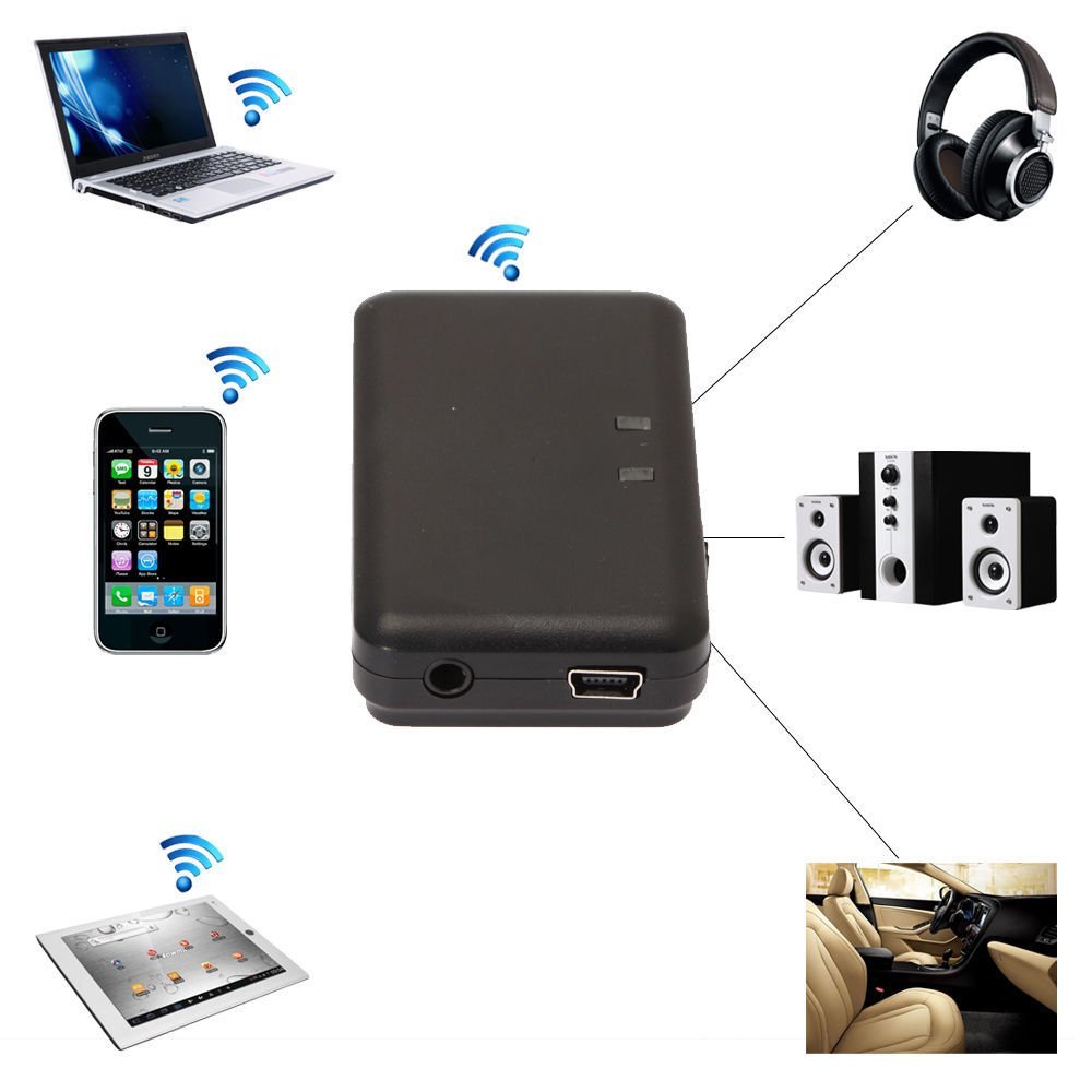 Harga Audio 3.5mm AUX Stereo Wireless Bluetooth Music Receiver H166