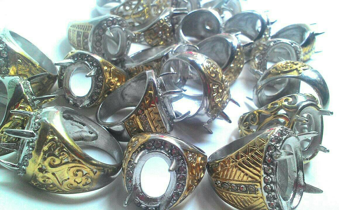 jual cangkang cincin titanium combinasi import pusat jual cangkang cincin titanium combinasi import pusat