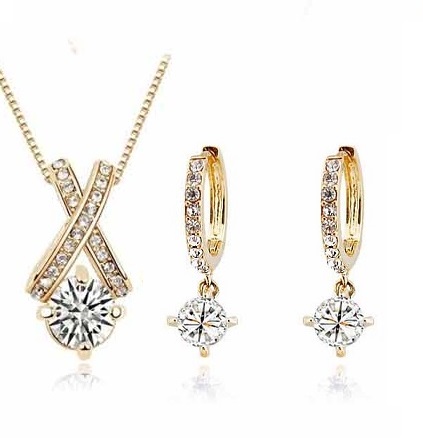 jual kalung anting liontin set korea style jual kalung anting liontin set korea style