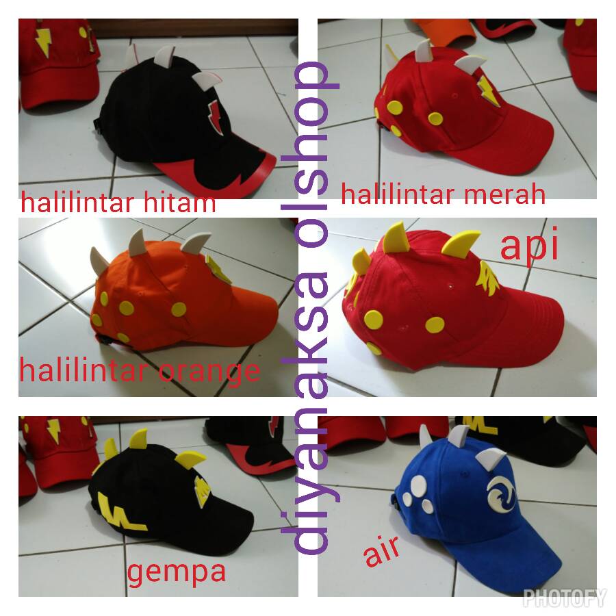 jual topi boboiboy set murah diyanaksa shop jual topi boboiboy set murah diyanaksa shop