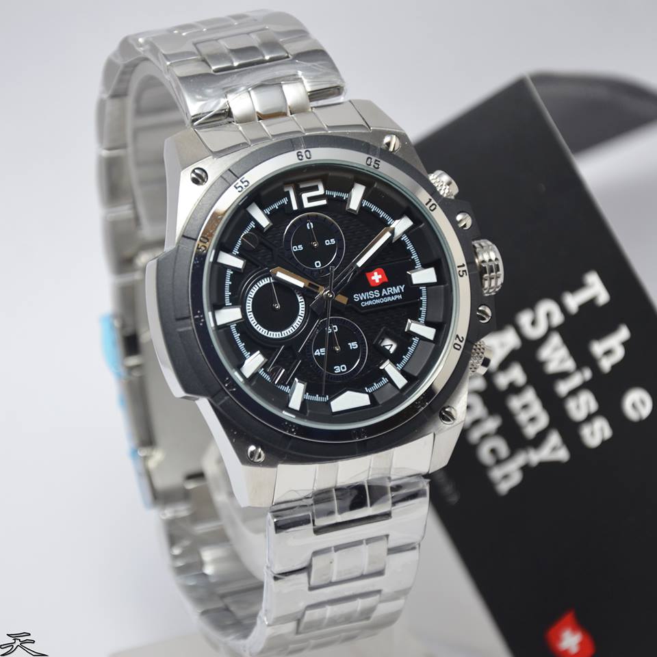 jual swiss army 1178 silver black original maredibeli jual swiss army 1178 silver black original maredibeli