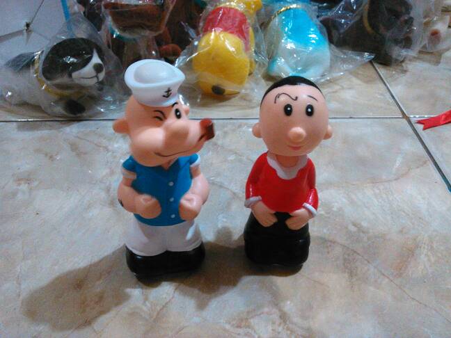 Harga Boneka Dashboard Goyang Couple Popeye n Olive