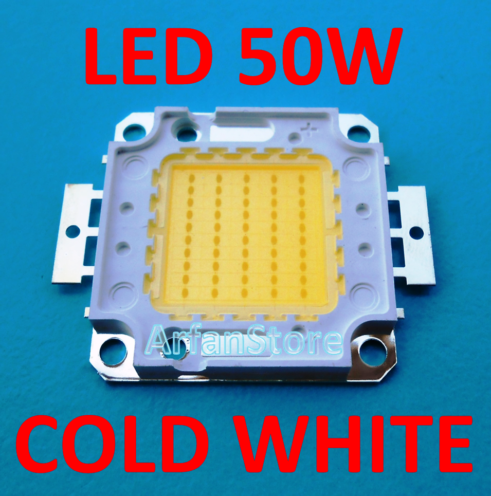 jual high power led 50w putih cold white 6000 6500k jual high power led 50w putih cold white 6000 6500k