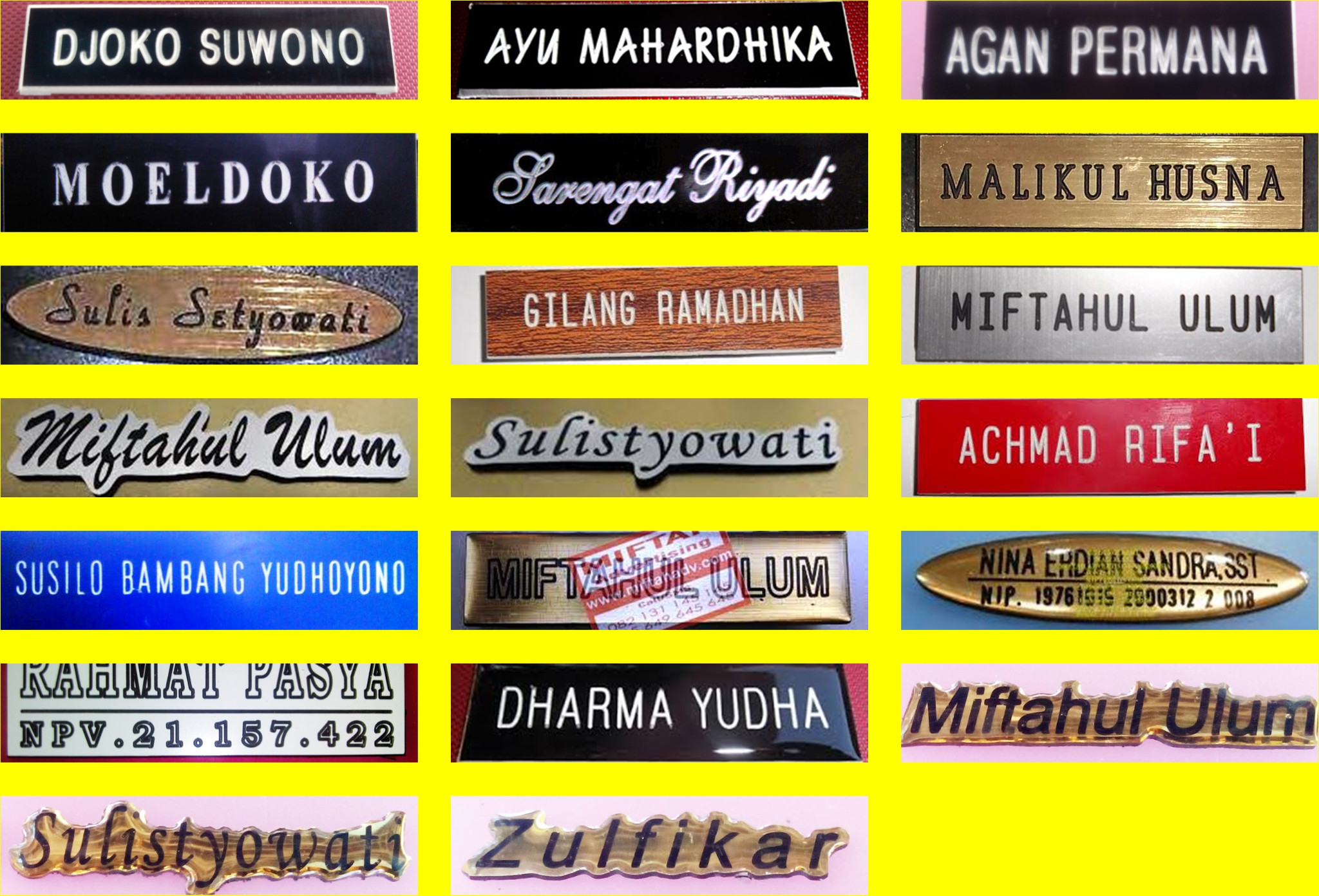 jual nama dada papan nama name tag gravir pengait magnet jual nama dada papan nama name tag gravir pengait magnet
