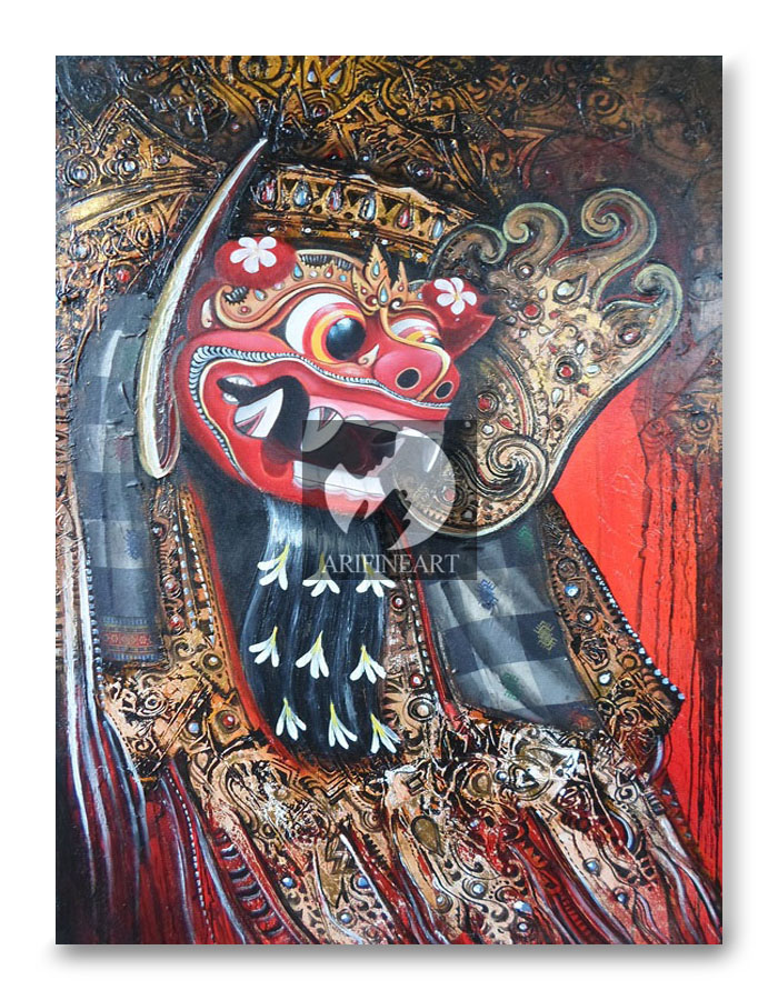 Jual Lukisan Barong Abstrak Ari Lestawan Tokopedia Jual Lukisan Barong Abstrak Ari Lestawan Tokopedia
