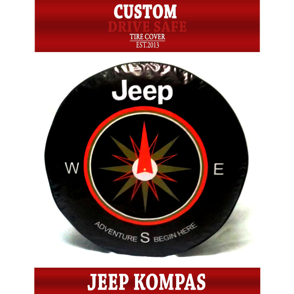 jual cover ban atau sarung ban mobil jeep design kompas drive safe custom jual cover ban atau sarung ban mobil jeep design kompas drive safe custom