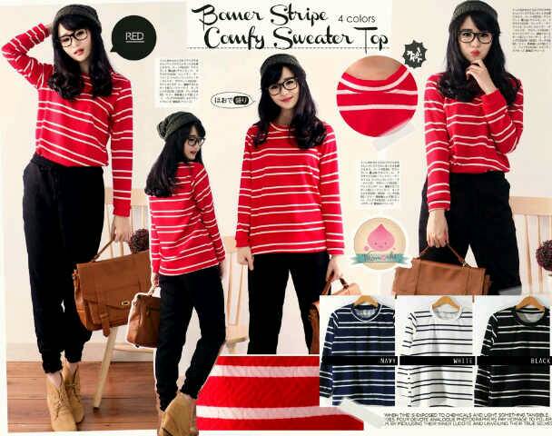 jual m156 banner comfy sweater top hanbai store jual m156 banner comfy sweater top hanbai store