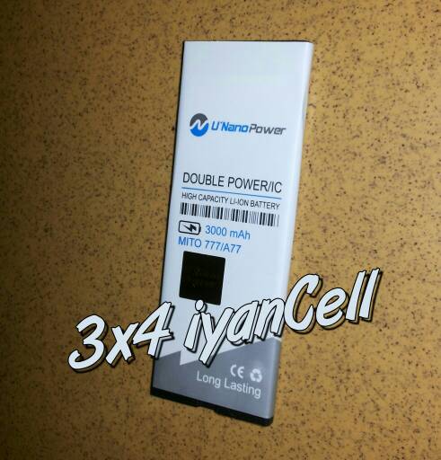 jual baterai battery mito selfie a77 ba 00054 3000mah 3x4iyancell jual baterai battery mito selfie a77 ba 00054 3000mah 3x4iyancell