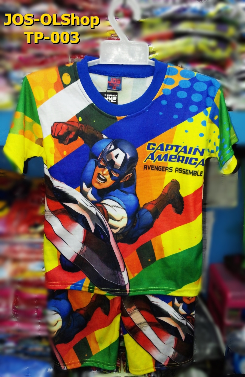 jual tp 003 setelan anak captain america ukuran 10 12 jual tp 003 setelan anak captain america ukuran 10 12