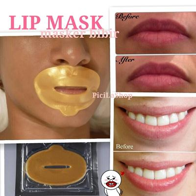 Jual MASKER BIBIR GOLD COLLAGEN LIP MASK