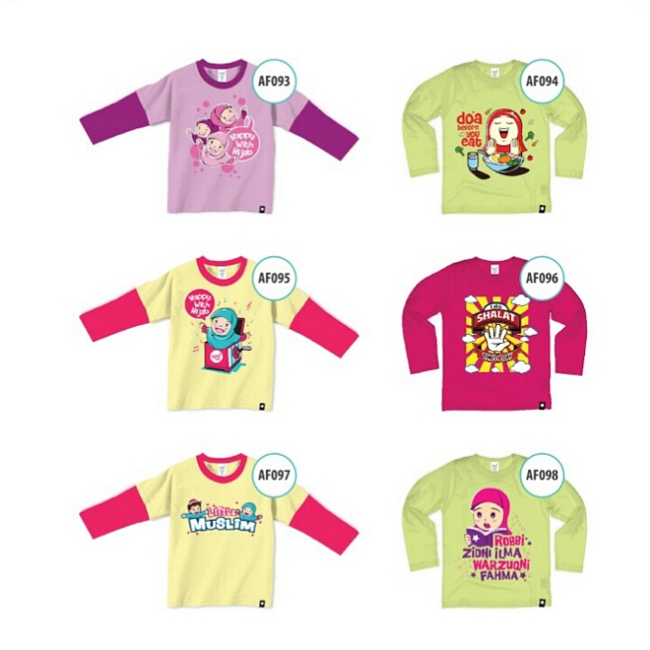 jual afrakids kaos anak muslim size xs lengan panjang jual afrakids kaos anak muslim size xs lengan panjang
