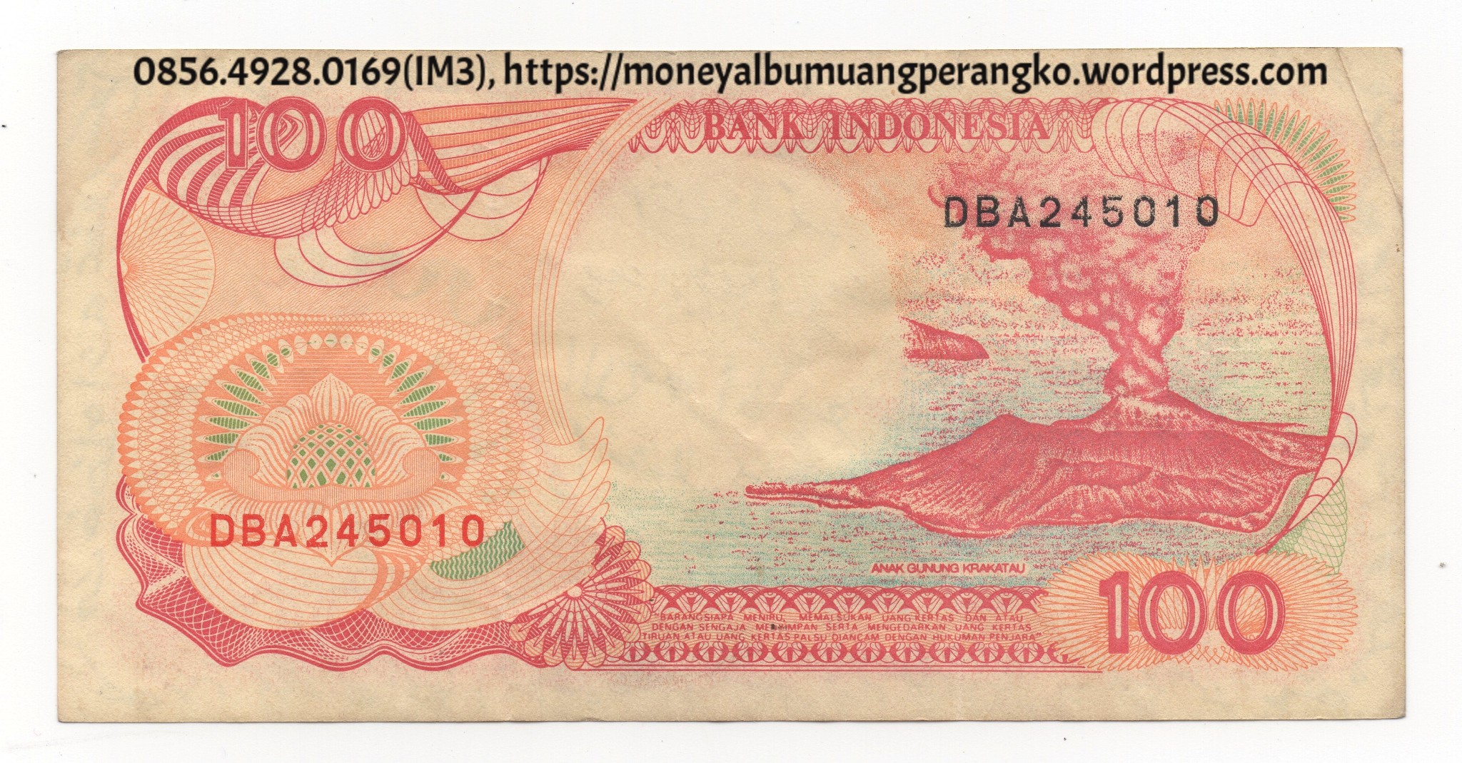 jual uang kuno 100 kertas rupiah pinisi 0856 4928 0169 jual uang kuno 100 kertas rupiah pinisi 0856 4928 0169