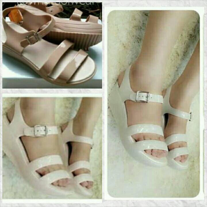 jual sepatu sandal fashion wanita wedges jelly tali casual jual sepatu sandal fashion wanita wedges jelly tali casual