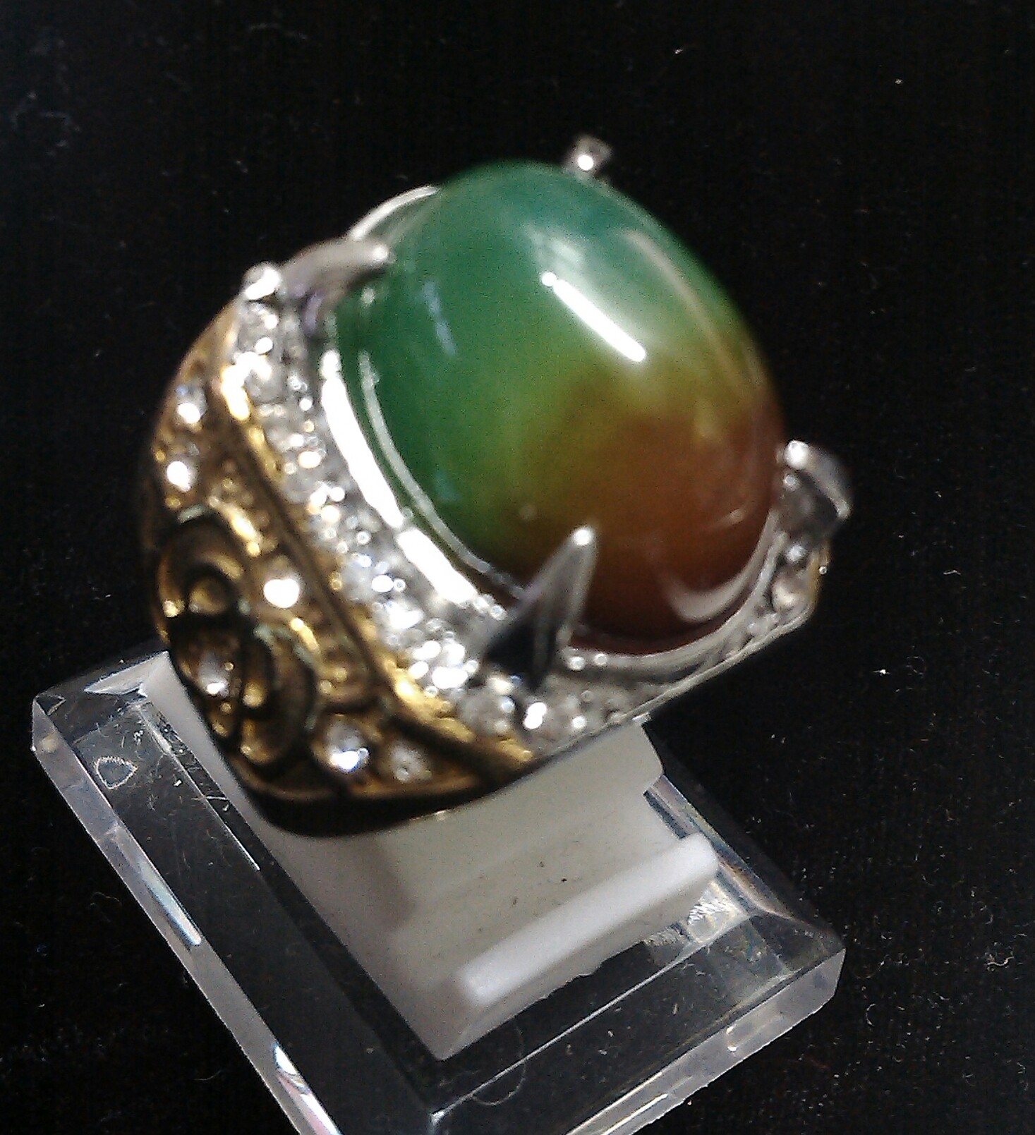 Jual Cincin Batu Akik Pancawarna Edong - batu aksesoris 