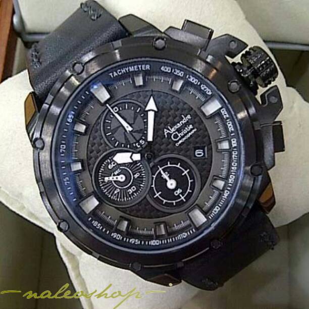 Cek Harga Baru Jam Tangan Pria Alexandre Christie Ac 6439 Original Source · Pria Strap Kulit 6439 Full Black Page 4 Jual Jam