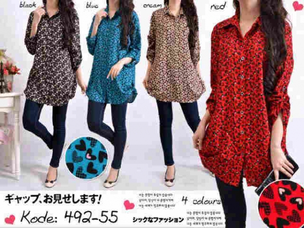 jual kemeja baju atasan wanita bahan katun jumbo big jual kemeja baju atasan wanita bahan katun jumbo big