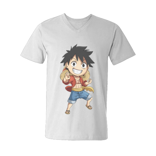 harga kaos tshirt v neck luffy chibi one peace putih dtg harga kaos tshirt v neck luffy chibi one peace putih dtg