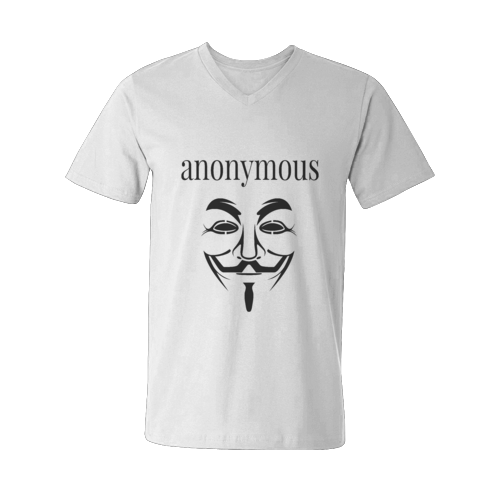 jual kaos tshirt v neck anonymous id logo putih dtg custom jual kaos tshirt v neck anonymous id logo putih dtg custom