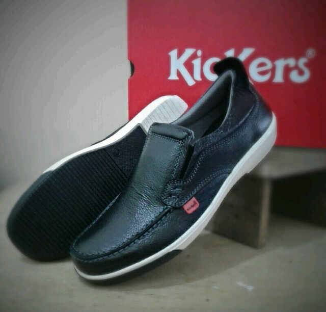 jual sepatu pria murah kickers slop prime leather black 39 jual sepatu pria murah kickers slop prime leather black 39