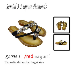 jual sandal wanita 3 1 square diamonds black sa004 1 jualan sepatu bagus jual sandal wanita 3 1 square diamonds black sa004 1 jualan sepatu bagus