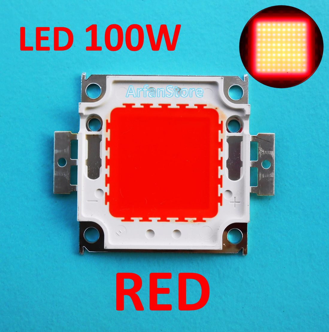 jual high power led hpl 100w merah 620 630nm jual high power led hpl 100w merah 620 630nm