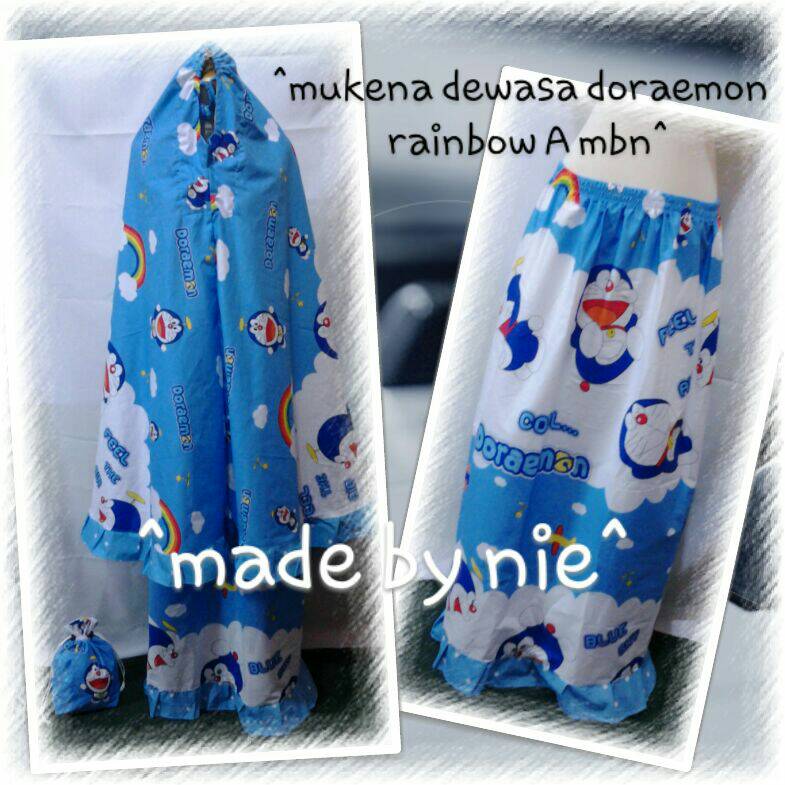jual mukena dewasa karakter doraemon rainbow a nie jual mukena dewasa karakter doraemon rainbow a nie