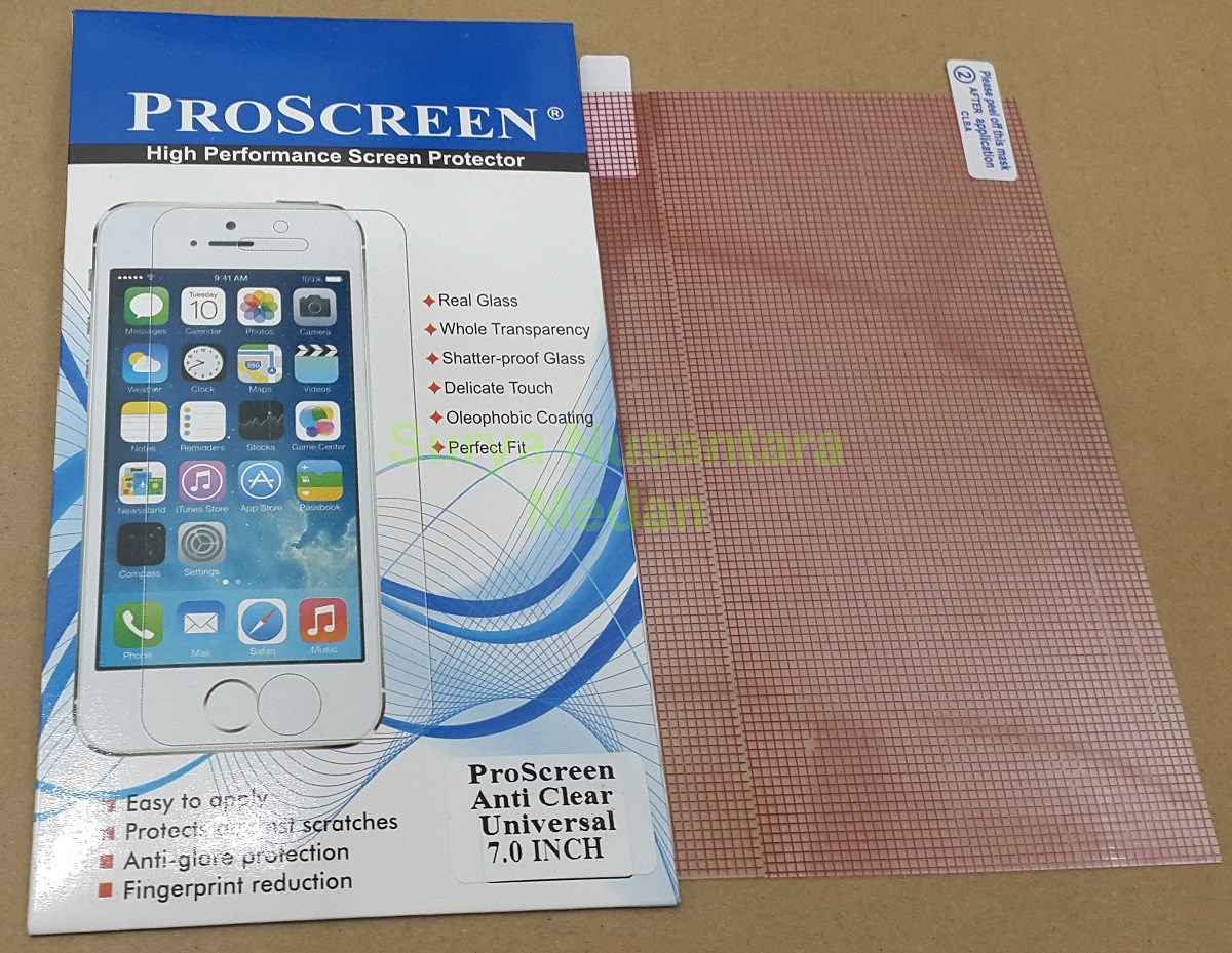 jual anti gores clear universal 7 inchi proscreen surya jual anti gores clear universal 7 inchi proscreen surya
