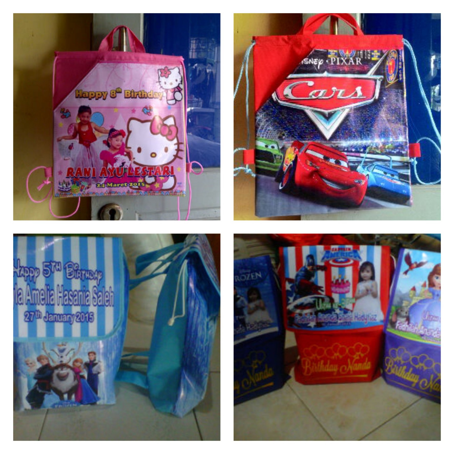 jual tas souvenir ulang tahun anak murah model gendong printing color tasultahkartun jual tas souvenir ulang tahun anak murah model gendong printing color tasultahkartun