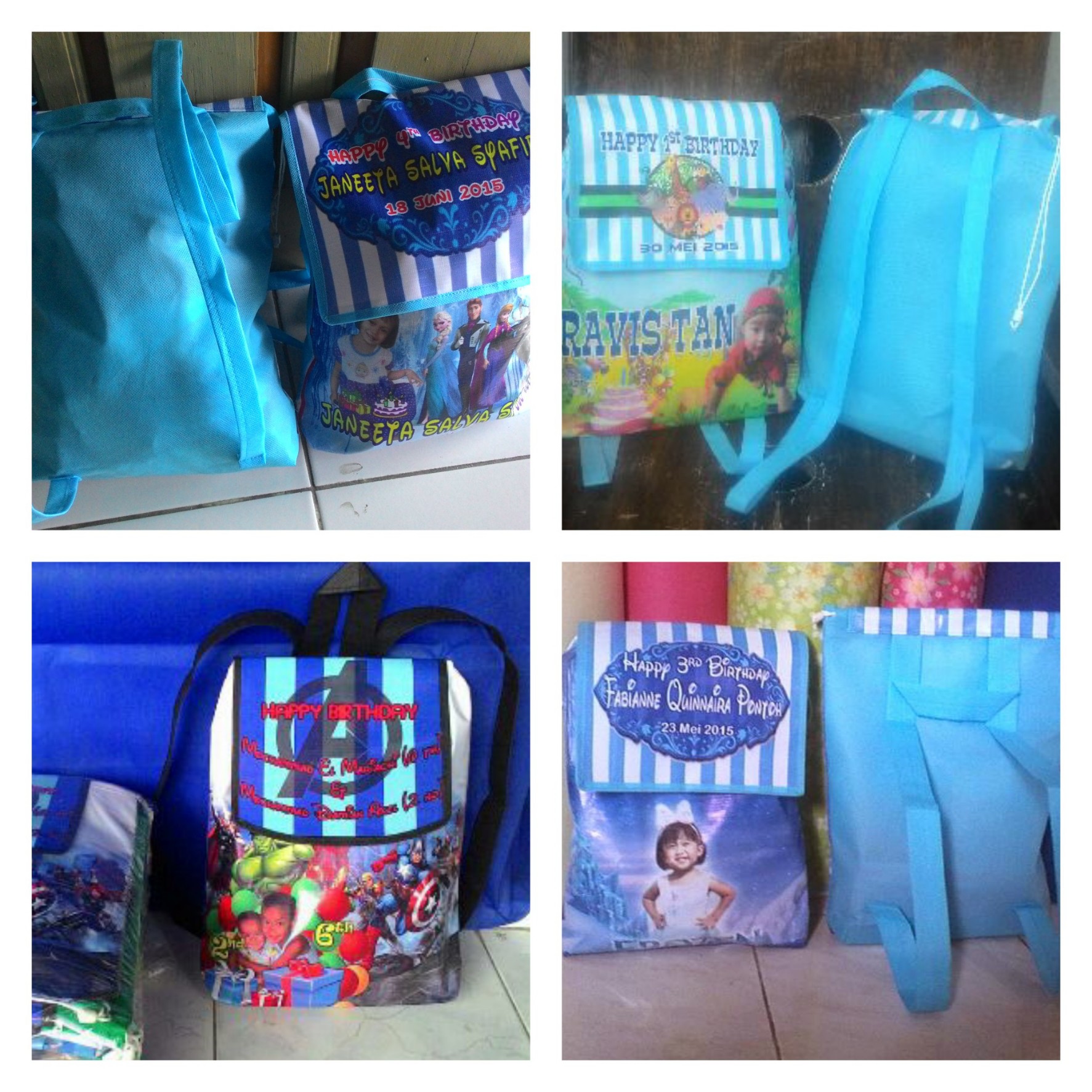 jual tas souvenir ulang tahun anak murah model gendong printing color tasultahkartun jual tas souvenir ulang tahun anak murah model gendong printing color tasultahkartun