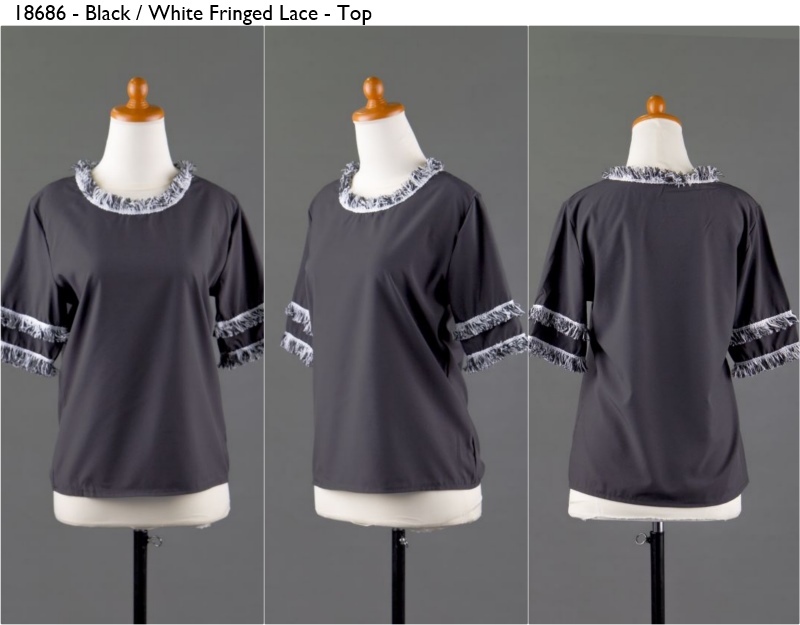 jual atasan import putih hitam fringed lace soft silk cina murah meytania fashion jual atasan import putih hitam fringed lace soft silk cina murah meytania fashion