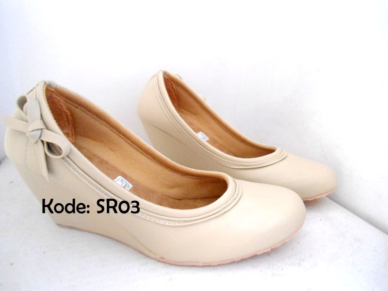 jual wedges wanita sr03 kulit sintetis elstore sepatu jual wedges wanita sr03 kulit sintetis elstore sepatu