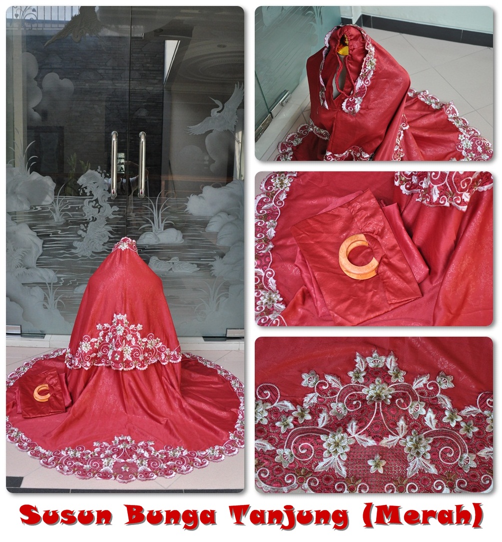 jual mukena semi sutera susun bunga tanjung merah di jual mukena semi sutera susun bunga tanjung merah di