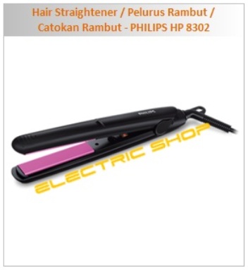 jual hair straightener pelurus rambut catokan rambut philips hp 8302 graha electric shop jual hair straightener pelurus rambut catokan rambut philips hp 8302 graha electric shop
