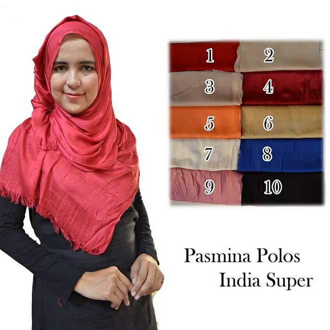 jual jn pashmina polos india bahan katun halus meine waroeng murah ok jual jn pashmina polos india bahan katun halus meine waroeng murah ok