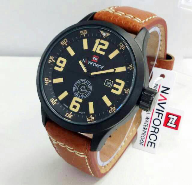 jual jam tangan naviforce nf 9057 nf9057 tali kulit coklat wateresist ori jam tangan murmer jual jam tangan naviforce nf 9057 nf9057 tali kulit coklat wateresist ori jam tangan murmer