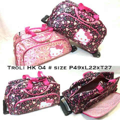 jual tas travel trolley hello 04 hoki fashion jual tas travel trolley hello 04 hoki fashion