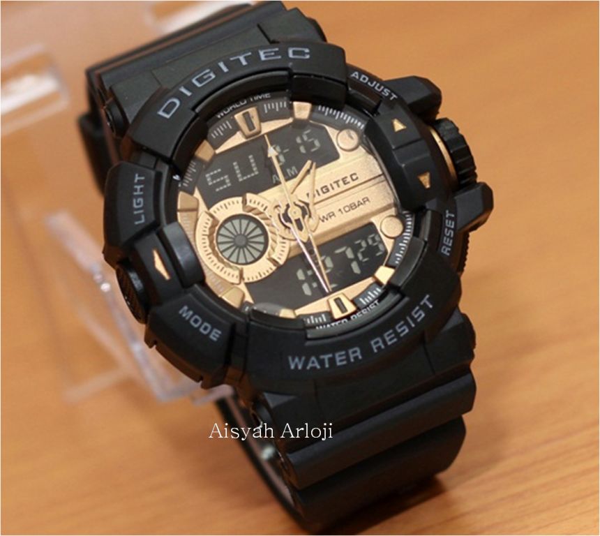 jual jam tangan digitec dg2080t original black gold jual jam tangan digitec dg2080t original black gold