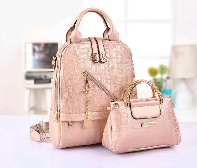 jual ransel charles keith emboss 2in1 set bag in bag jual ransel charles keith emboss 2in1 set bag in bag