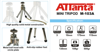 jual attanta mini tripod m 103a for smartphone jual attanta mini tripod m 103a for smartphone