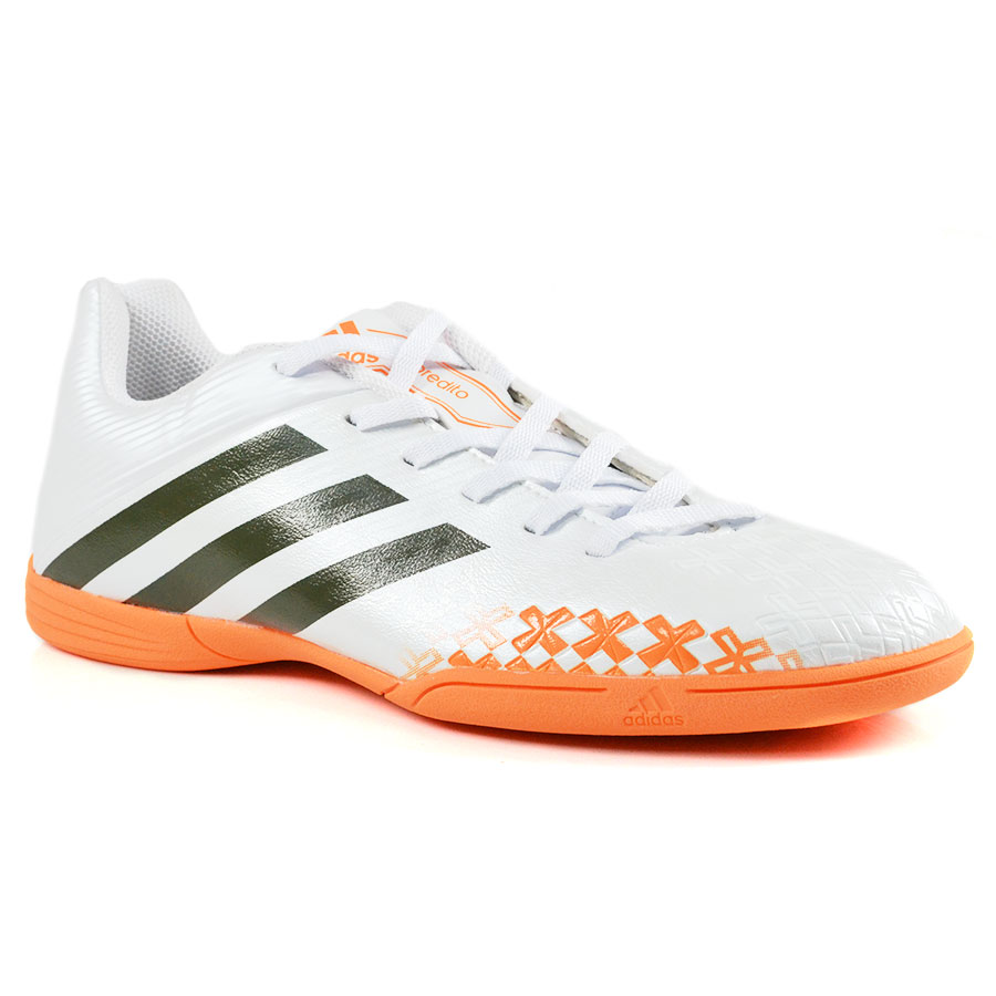 jual sepatu futsal adidas predito lz in putih orange jual sepatu futsal adidas predito lz in putih orange
