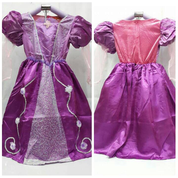 jual baju dress kostum rapunzel princess ungu import jual baju dress kostum rapunzel princess ungu import