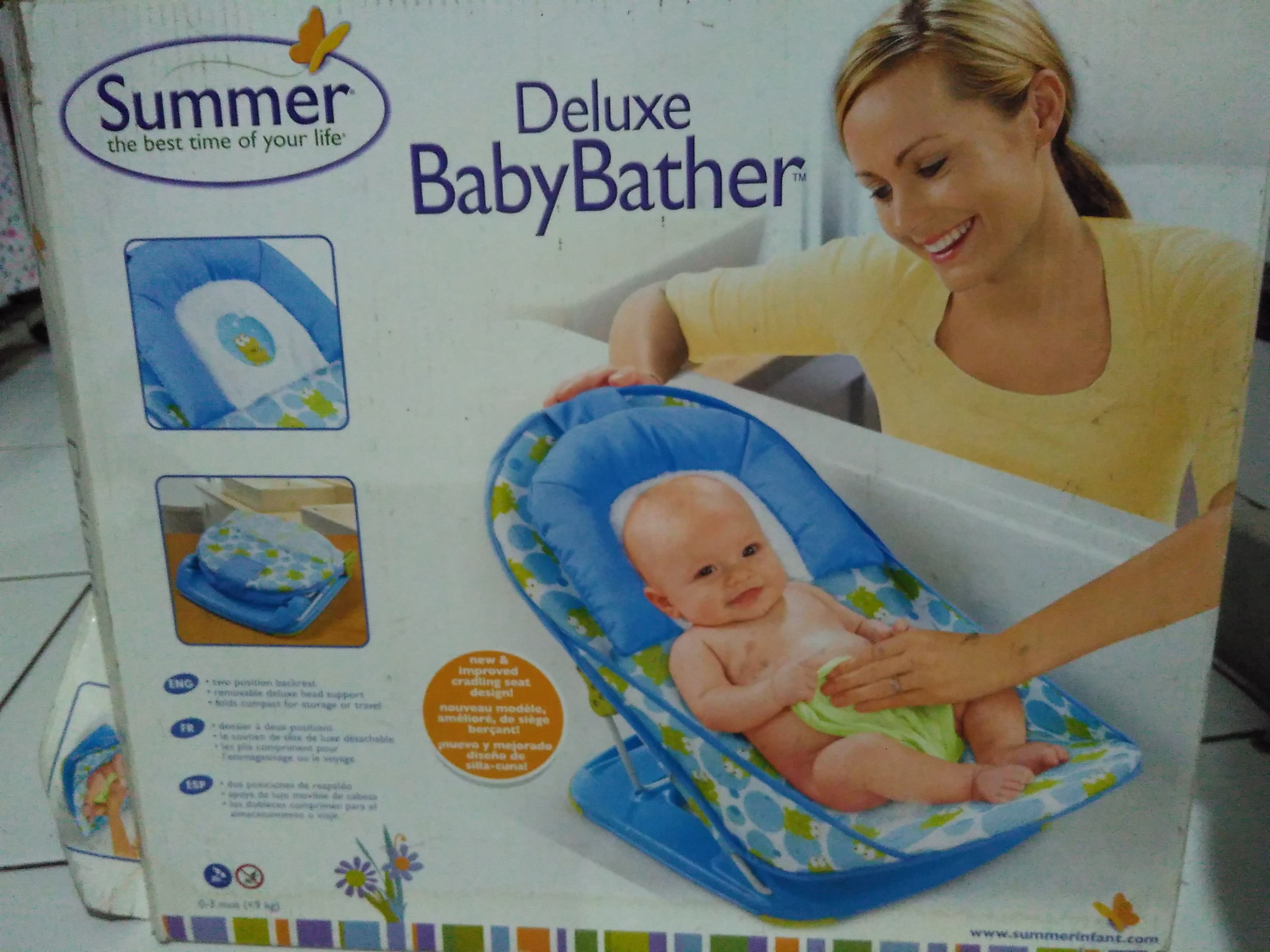 Deluxe baby bather/kursi mandi bayi merk summer